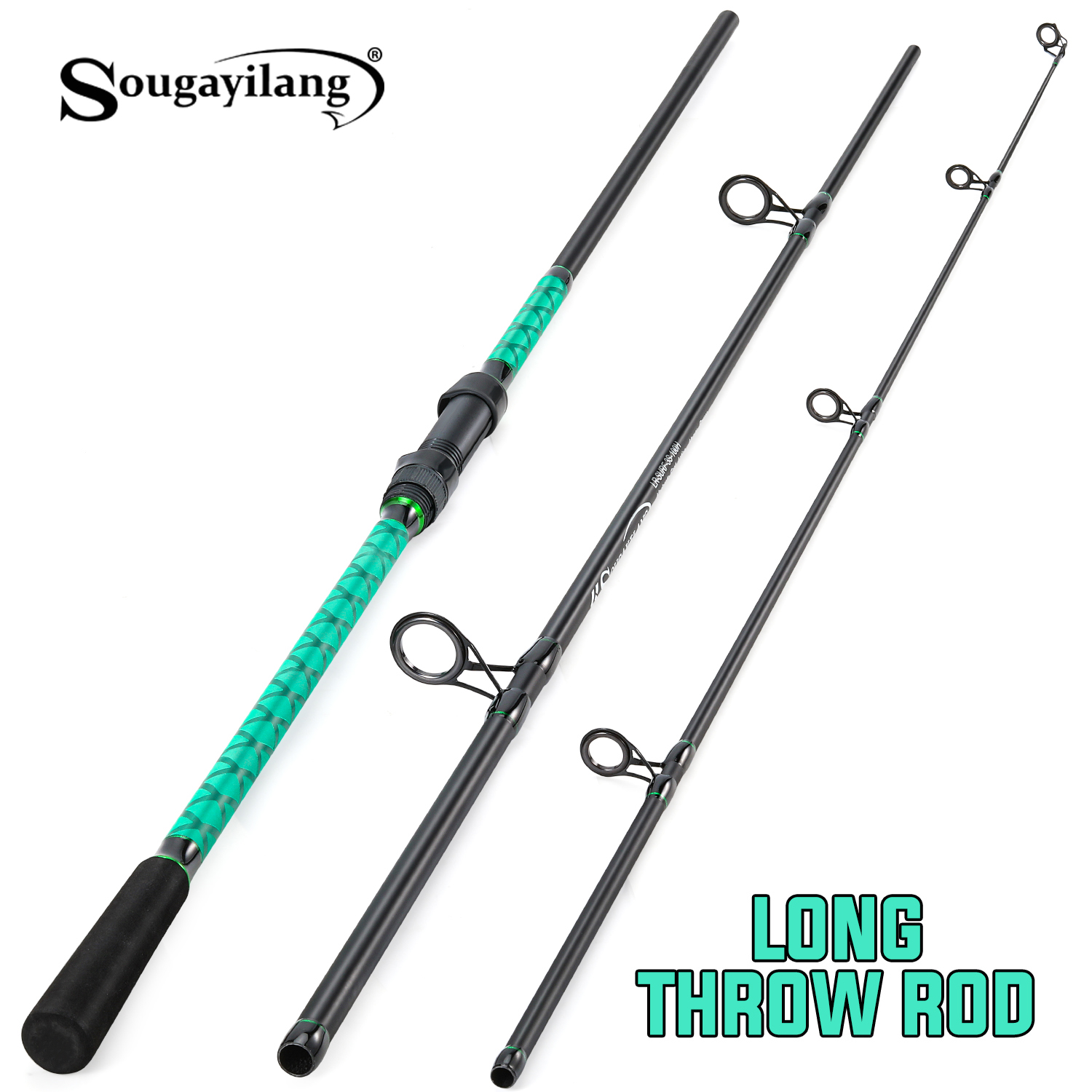 Fishing Rod Surf - คันเบ็ดตกปลาคาร์พ Sougayilang 3 ท่อน แรงดึงสูง 12-40