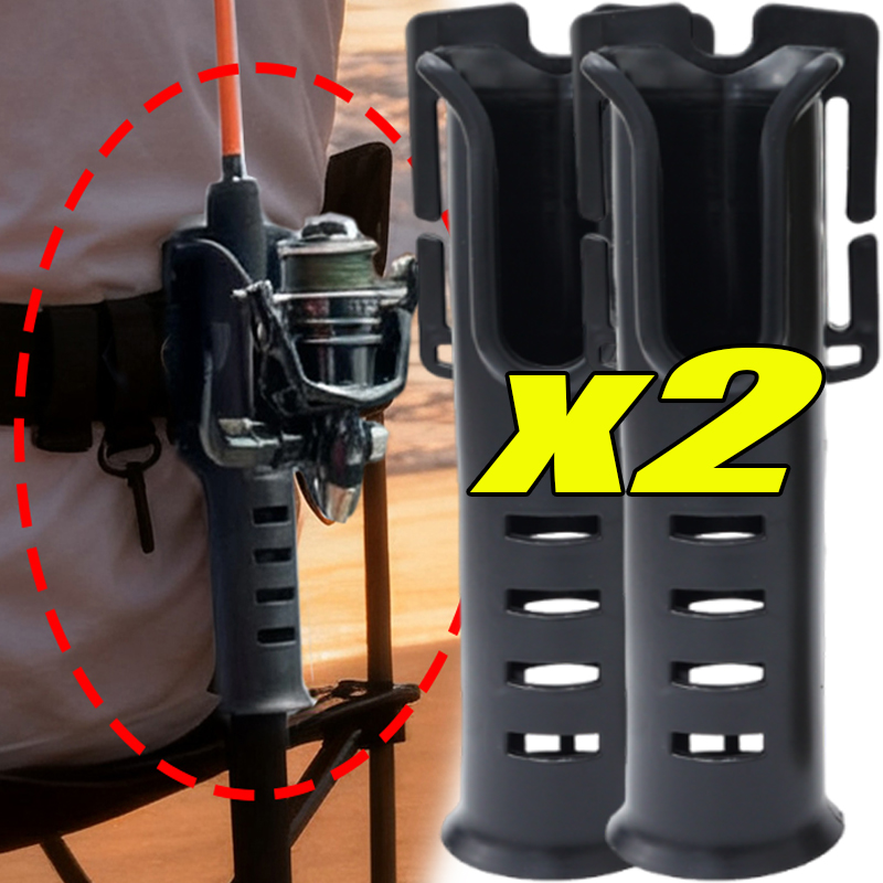 Fishing Rod Travel - เข็มขัดยึดคันเบ็ดตกปลาแบบใช้ซ้ำได้สำหรับกลางแจ้ง อุปกรณ์ตกปลา ที่ยึดคันเบ็ดอเนกประสงค์ พกพาสะดวก ปลดเร็ว