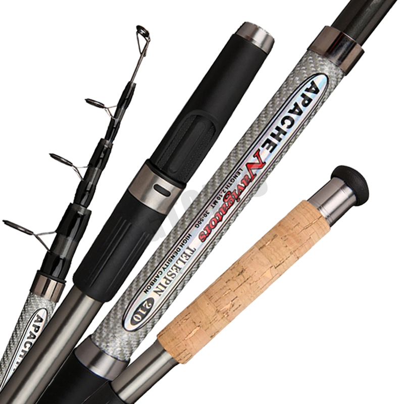 Fishing Rod Surf - คันเบ็ดตกปลาแบบสปินนิ่ง คาร์บอนแข็งพิเศษ ขนาด 2.1 ม. 2.4
