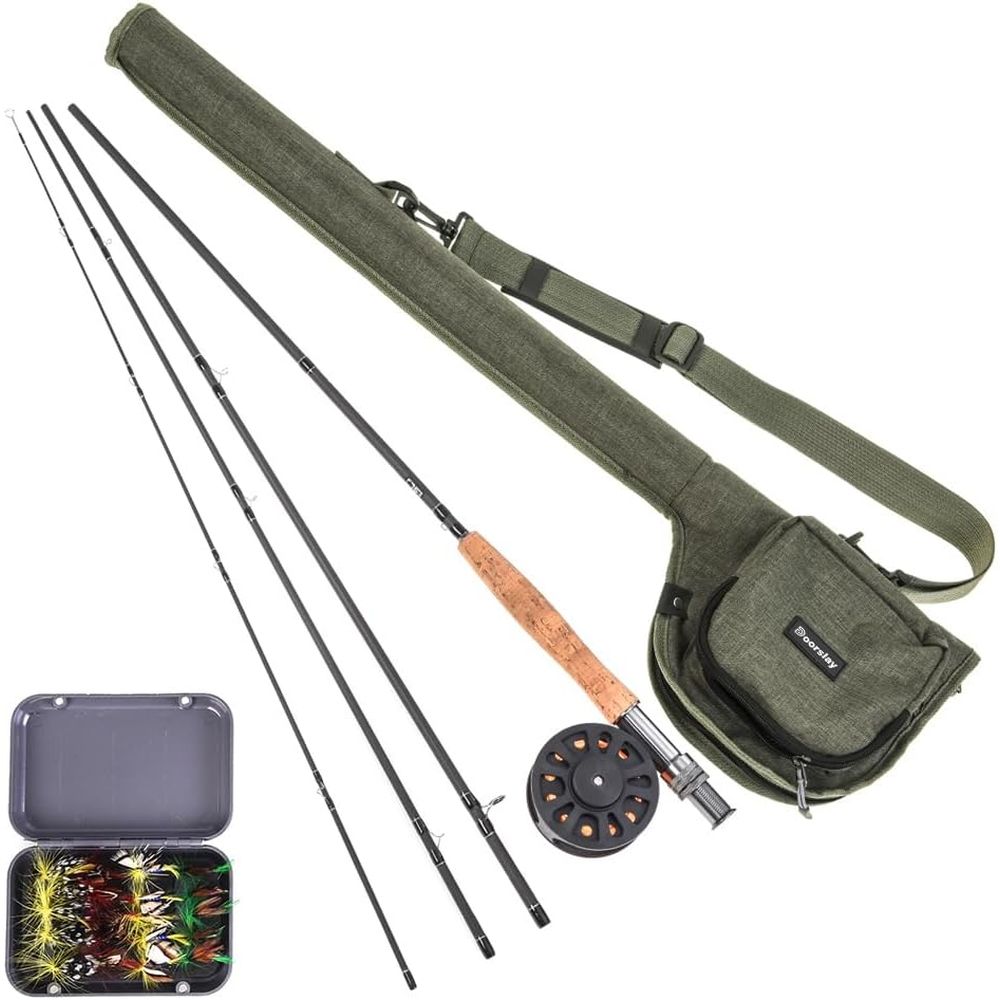 Fishing Rod Case - ชุดอุปกรณ์ตกปลาแบบพกพา: คันเบ็ด, กระเป๋าใส่อุปกรณ์, และกล่องเก็บ