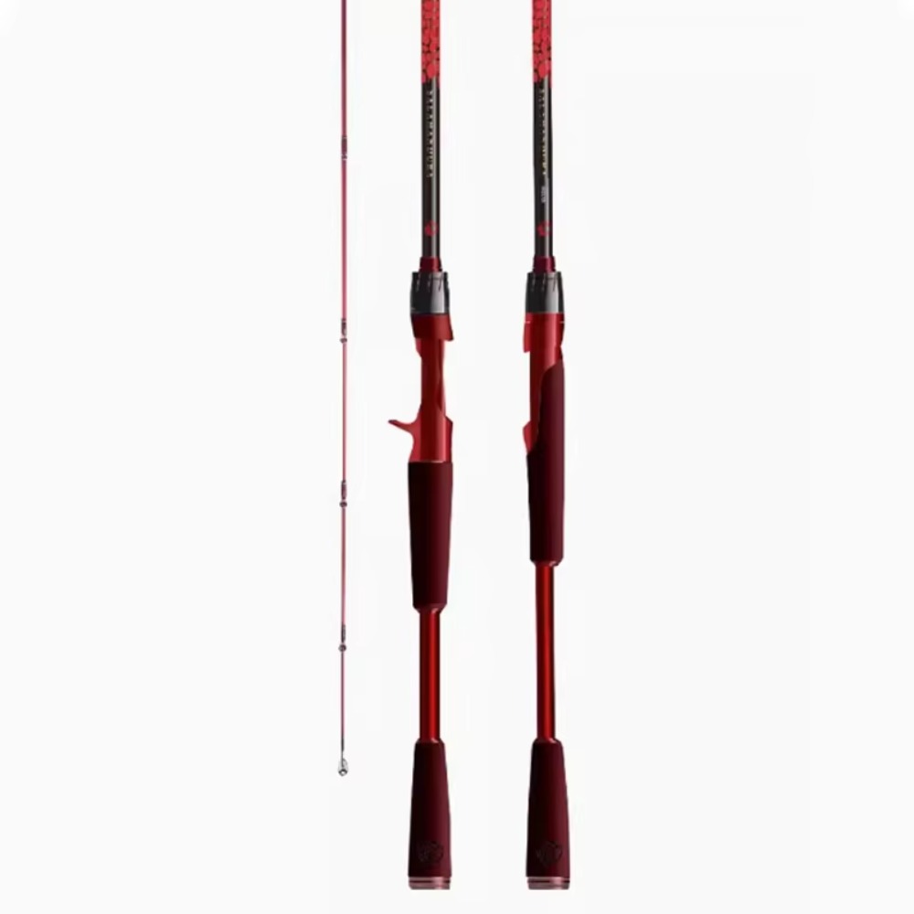 Fishing Rod Spinning - คันเบ็ดตกปลาคาร์บอนไฟเบอร์ สำหรับตกปลาในทะเลสาบ ลำธาร แบบเบทคาสติ้ง สปินนิ่ง และแคสติ้ง