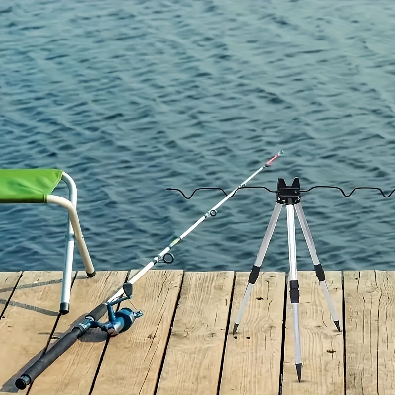 Fishing Rod Telescopic - 1 ชิ้น Telescopic อลูมิเนียมอัลลอยด์สําหรับแท่งตกปลาทะเลสามเหลี่ยมสําหรับแท่งหล่อตกปลาสนับสนุนสําหรับตกปลา