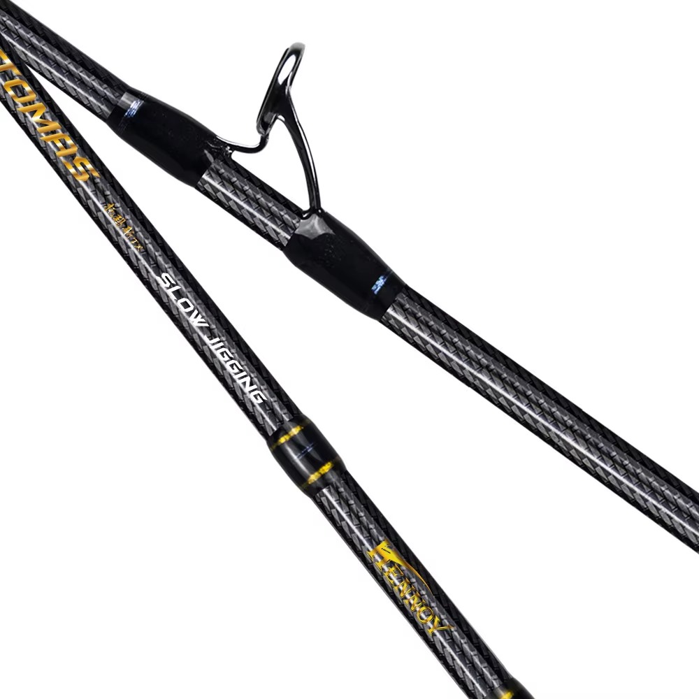 Fishing Rod Spinning - คันเบ็ดตกปลาแบบสโลว์จิ๊กกิ้งคาร์บอนสูงแบบขายส่ง 2 ท่อน สำหรับตกปลาทะเล