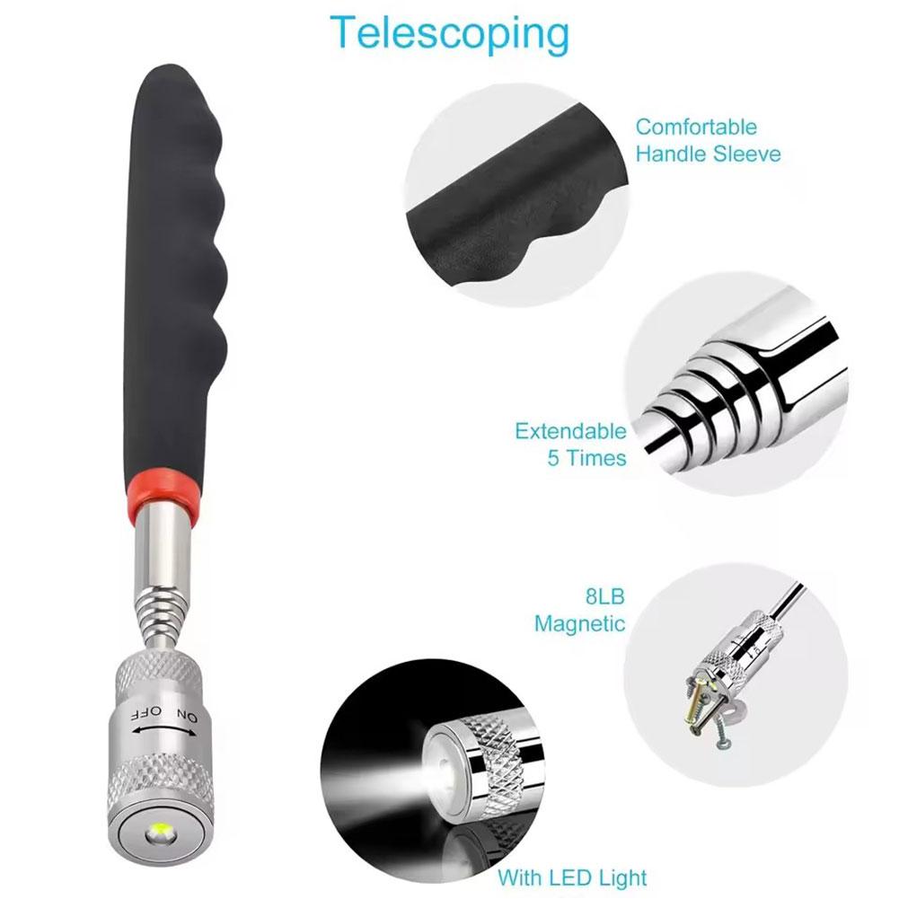 ปากกาแม่เหล็กแบบยืดหดได้พร้อมไ - Fishing Rod Telescopic บทวิจารณ์และราคา