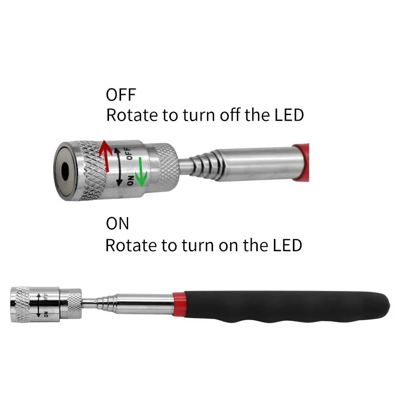 Telescopic Magnetic ปากกา LED  - Fishing Rod Telescopic บทวิจารณ์และราคา