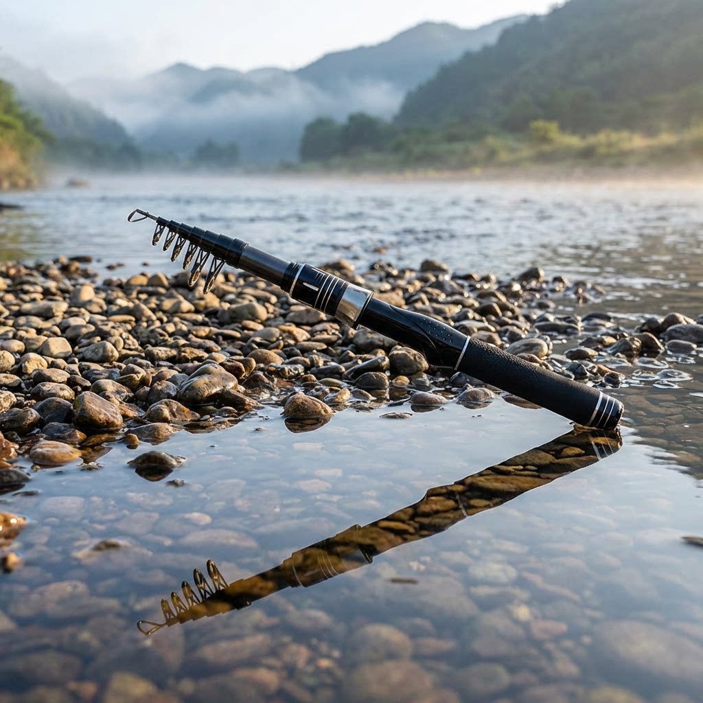 คันเบ็ดตกปลาคาร์บอนแบบยืดหดได้ - Fishing Rod Telescopic บทวิจารณ์และราคา