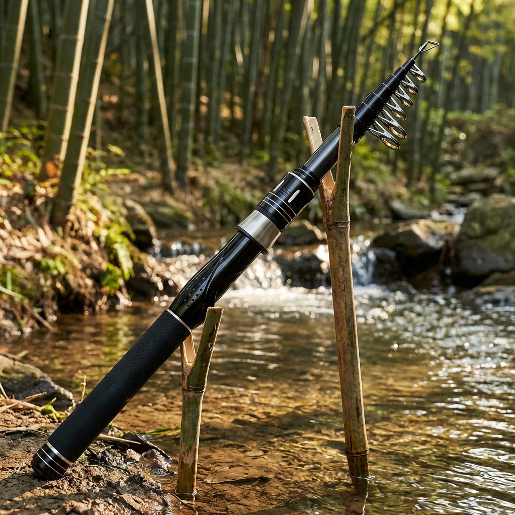 คันเบ็ดตกปลาคาร์บอนแบบยืดหดได้ - Fishing Rod Telescopic บทวิจารณ์และราคา