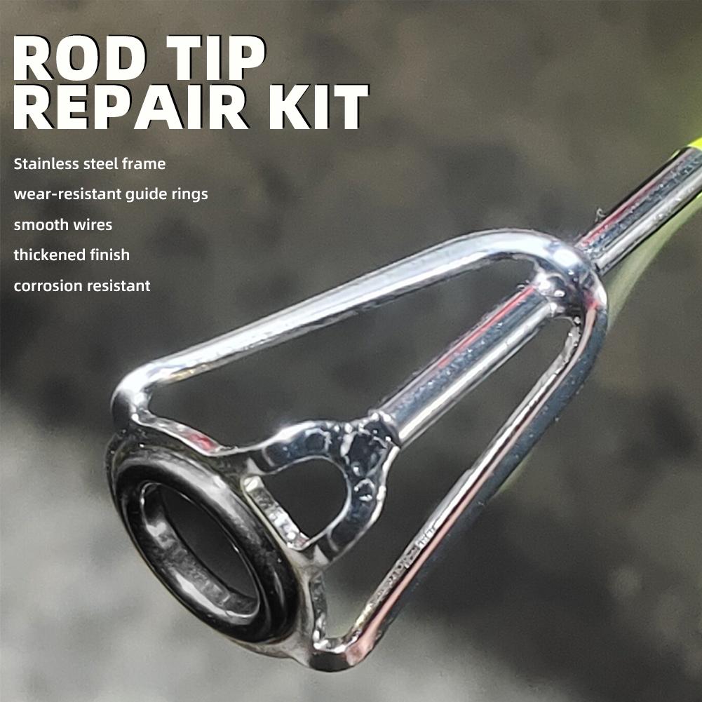 ชุดซ่อมปลายคันเบ็ด 10 ชิ้น ชุด - Fishing Rod Repair Kit บทวิจารณ์และราคา