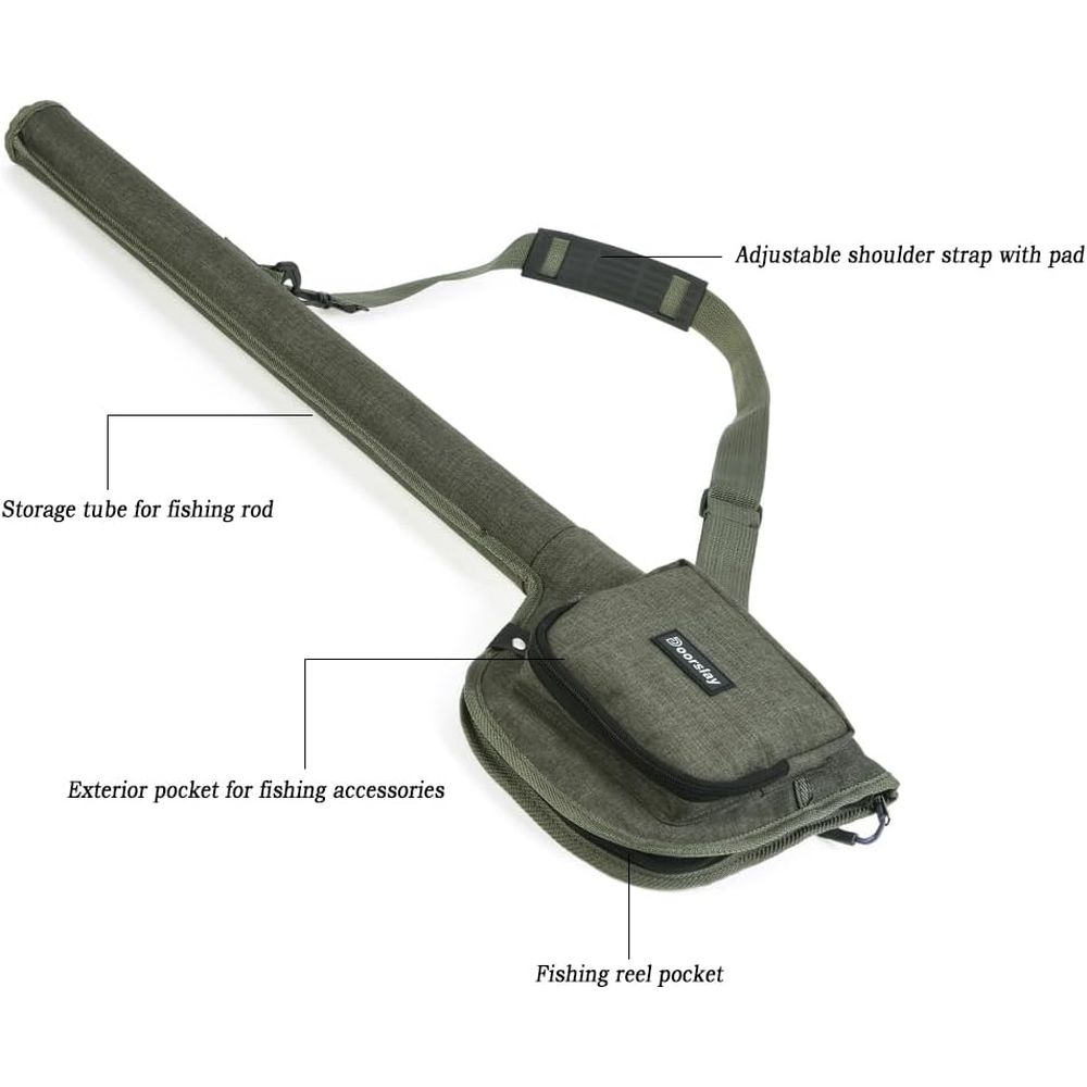 ชุดอุปกรณ์ตกปลาแบบพกพา: คันเบ็ - Fishing Rod Case บทวิจารณ์และราคา
