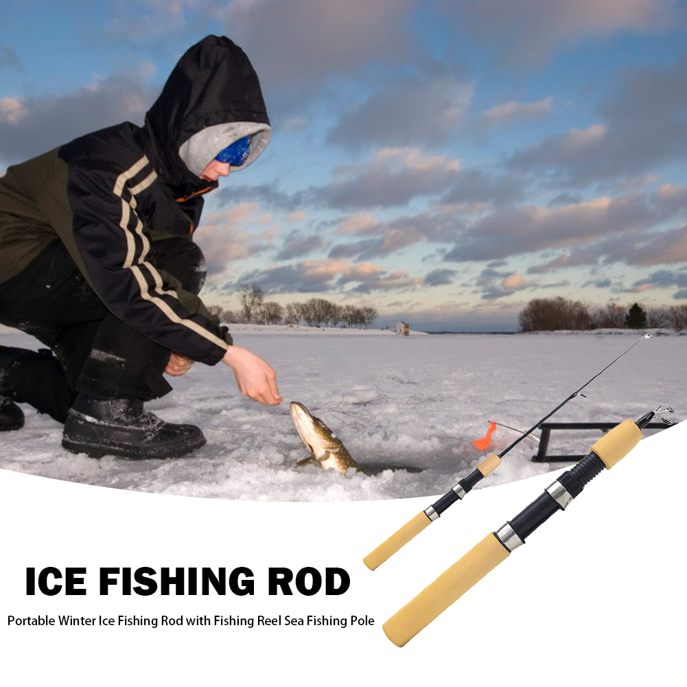 คันเบ็ดตกปลาน้ำแข็งแบบพกพา คัน - Fishing Rod Ice บทวิจารณ์และราคา