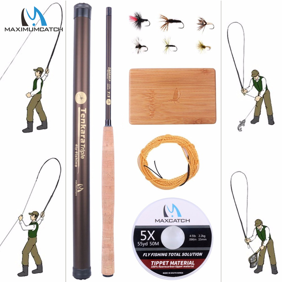 Maximumcatch 9-13FT V-Tenkara  - Fishing Rod Fly บทวิจารณ์และราคา
