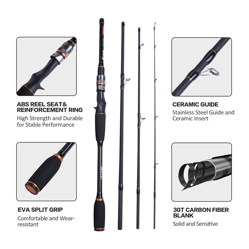 Goture Xceed 4 ชุดเดินทางตกปลา - Fishing Rod Travel บทวิจารณ์และราคา