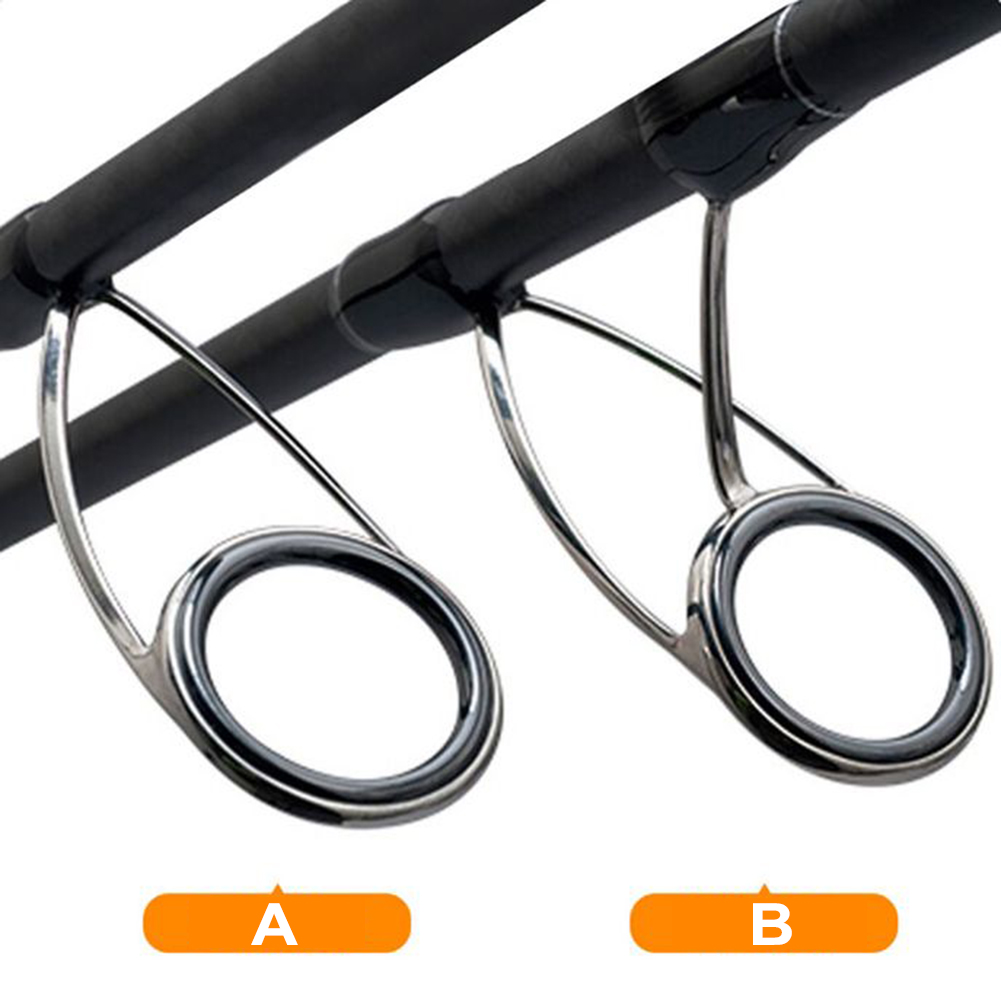 9ชิ้นชิ้นชิ้นชิ้นเบ็ดตกปลาไกด์ - Fishing Rod Tip Replacement บทวิจารณ์และราคา