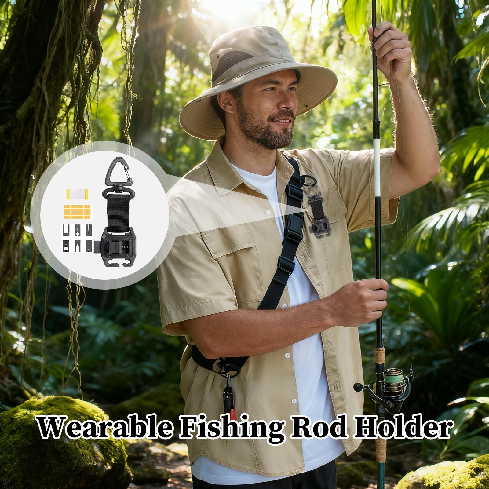 ที่ยึดคันเบ็ดแบบพกพา สายรัดปรั - Fishing Rod Travel บทวิจารณ์และราคา