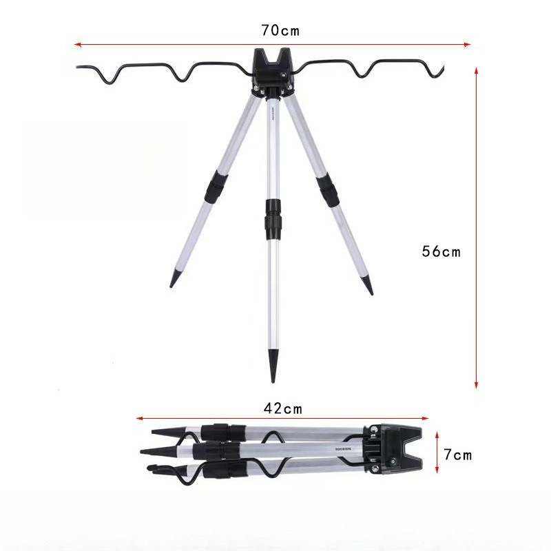 ขาตั้งคันเบ็ดตกปลา 1 ชิ้น ทำจา - Fishing Rod Telescopic บทวิจารณ์และราคา